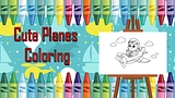 Cute Planes Coloring