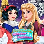 Aurora und Schneewittchen Wintermode