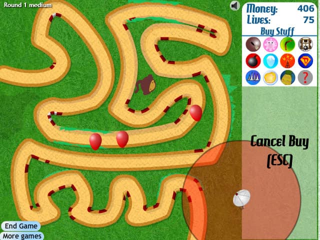 bloons tower defense 3 online