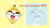 Hiding Banana Cat